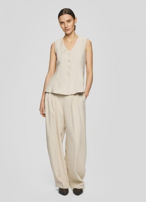 MSCH Esteriane HW Pants Oatmeal Melange  (19647 OATMEAL MELANGE) - Caramel (Sint-Job-in-’t-Goor)