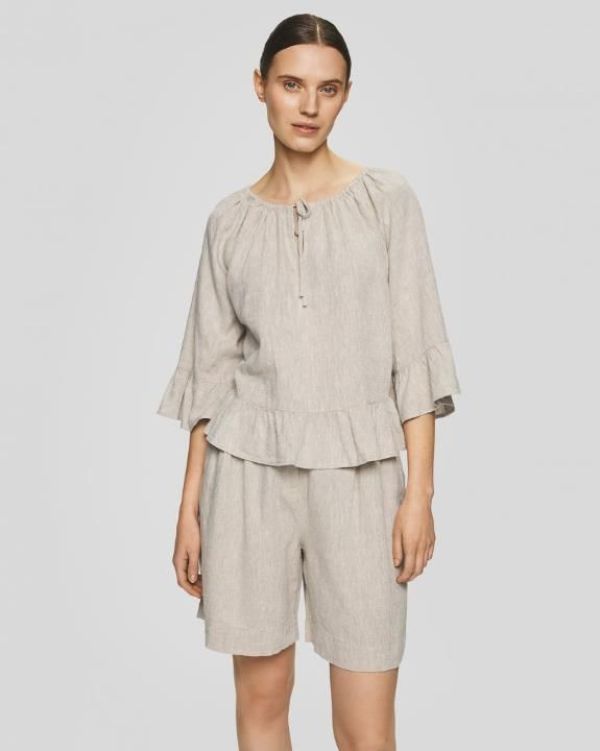 MSCH Viana Ginia HW Shorts Sand Melange  (19659 SAND MELANGE) - Caramel (Sint-Job-in-’t-Goor)