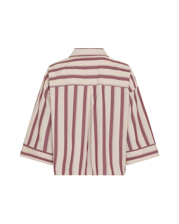 MSCH Susanna Selmina 3/4 Shirt Rhodode/Oatmeal  (20152 RHODODE OATMEAL) - Caramel (Sint-Job-in-’t-Goor)