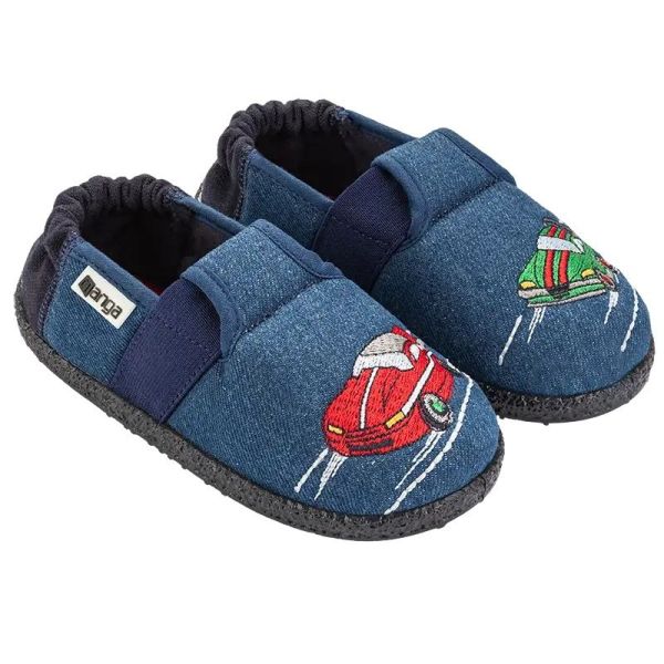 Nanga Daytona 2.0 Pantoffel Blauw  (0498-30) - Caramel (Sint-Job-in-’t-Goor)