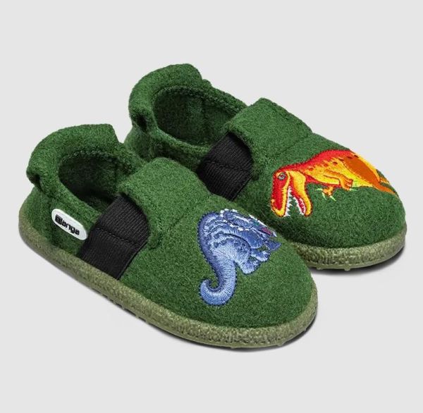 Nanga Dinos 2.0 Pantoffel Groen  (0485-98) - Caramel (Sint-Job-in-’t-Goor)