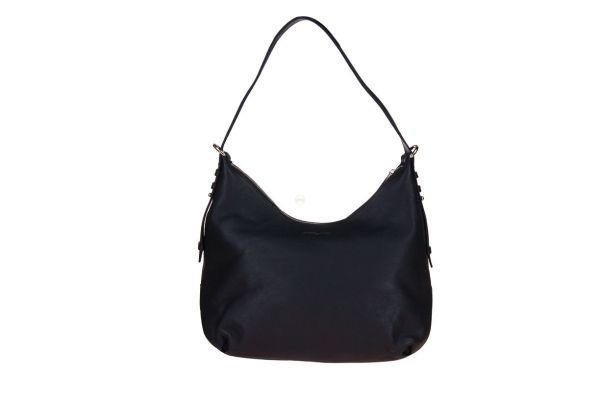 Nathan Baume Carrie Smooth Leather Zipped Shoulderbag Black  (N262-31-01/G006 BLACK) - Caramel (Sint-Job-in-’t-Goor)