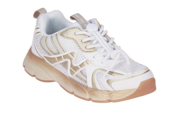 Naturino wave  sneaker wit-goud  (2019091.08.1N71) - Caramel (Sint-Job-in-’t-Goor)