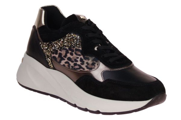 Nero Giardini Sneaker Zwart Leopard  (E512864D-100) - Caramel (Sint-Job-in-’t-Goor)