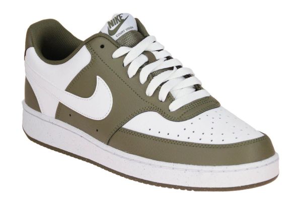 Nike Court Vision Low Medium Olive-White Sneaker  (HM9862-201) - Caramel (Sint-Job-in-’t-Goor)