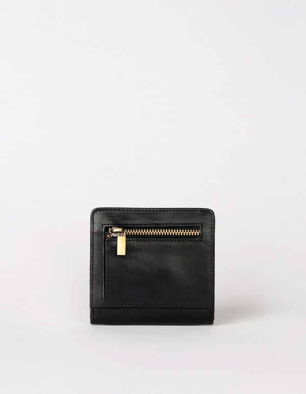O My Bag Alex Fold-Over Wallet Black Classic Leather  (OMB-E070CV) - Caramel (Sint-Job-in-’t-Goor)