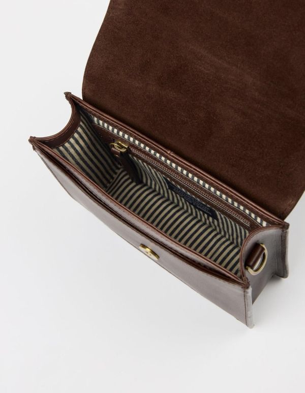 O My Bag Audrey Mini Chocolate Classic Leather  (OMB-E100CHV) - Caramel (Sint-Job-in-’t-Goor)