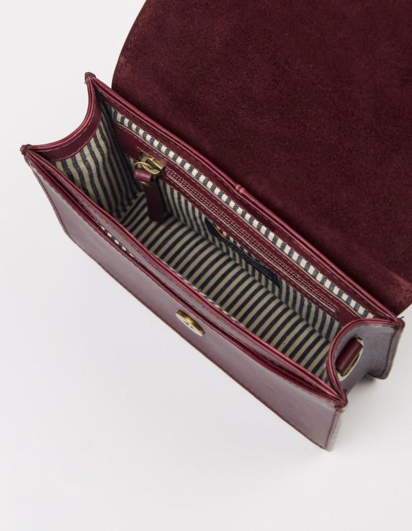 O My Bag Audrey Mini Dark Cherry Classic Leather  (OMB-E100DV) - Caramel (Sint-Job-in-’t-Goor)