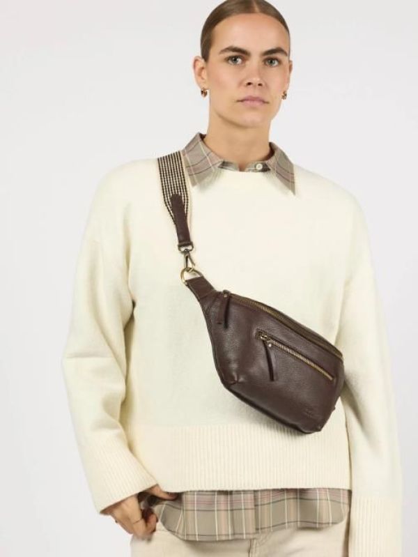 O My Bag Drew Bum Bag Chocolate Brown  (OMB-E158CH) - Caramel (Sint-Job-in-’t-Goor)