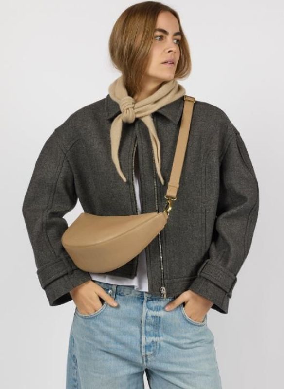 O My Bag Leo Midi Soft Grain Leather Dark Sand  (OMB-E174S1) - Caramel (Sint-Job-in-’t-Goor)