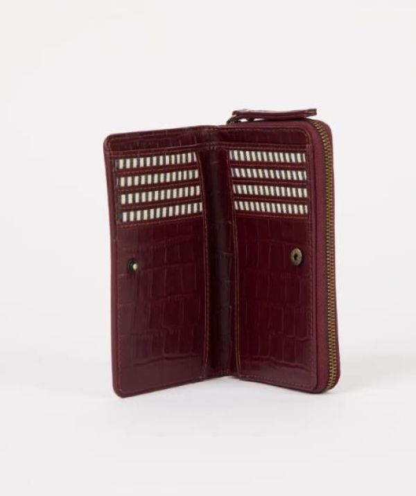 O My Bag Jett Wallet Dark Cherry  (OMB-E203DI) - Caramel (Sint-Job-in-’t-Goor)
