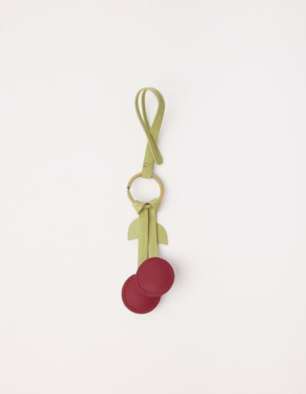 O My Bag Cherry Bag Charm Ruby Classic Leather  (OMB-E210XV) - Caramel (Sint-Job-in-’t-Goor)