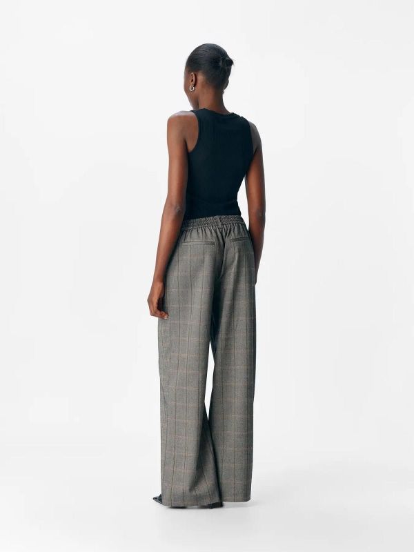 Object Lisa Wide Pant Black Humus Tannin  (23040544 black humus tannin) - Caramel (Sint-Job-in-’t-Goor)
