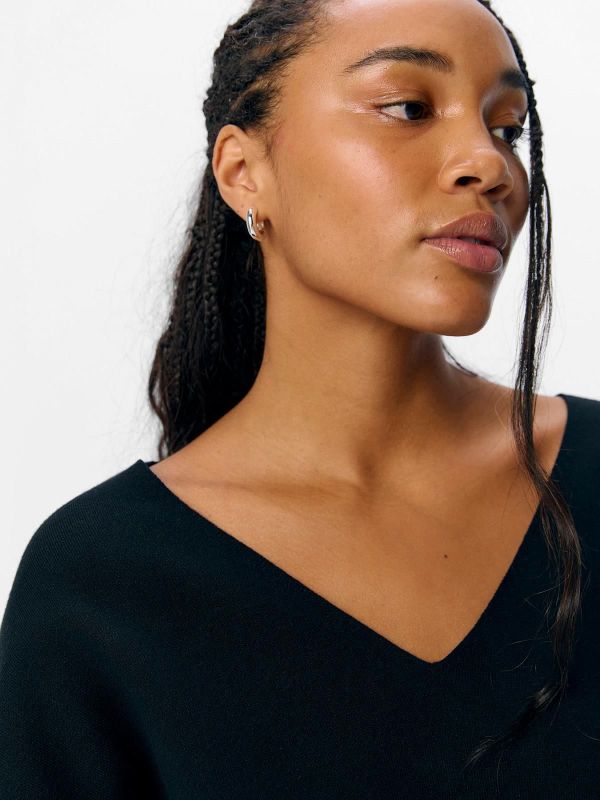 OBJ Reynard V Neck Pullover Black  (23044288 black) - Caramel (Sint-Job-in-’t-Goor)