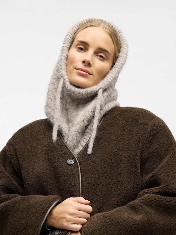 Object Milu Cable Knit Balaclava Humus  (23045788 HUMUS) - Caramel (Sint-Job-in-’t-Goor)