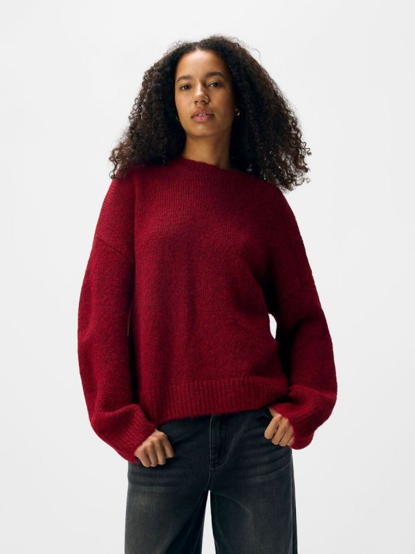 Object Saggia LS LO Pullover Karanda Red  (23046258 karanda red) - Caramel (Sint-Job-in-’t-Goor)
