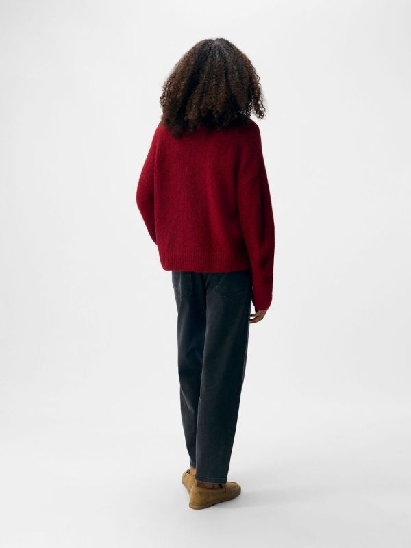 Object Saggia LS LO Pullover Karanda Red  (23046258 karanda red) - Caramel (Sint-Job-in-’t-Goor)