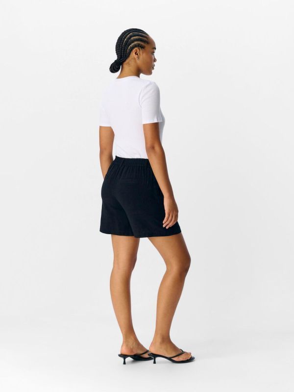 Object Sanne Lisa MW RE Shorts Black  (23046816 black) - Caramel (Sint-Job-in-’t-Goor)