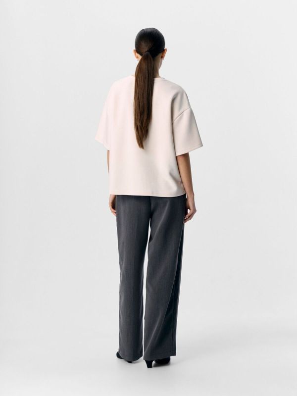 Object Andrea RE 2/4 T-Shirt Noos White Sand  (23047203 white sand) - Caramel (Sint-Job-in-’t-Goor)