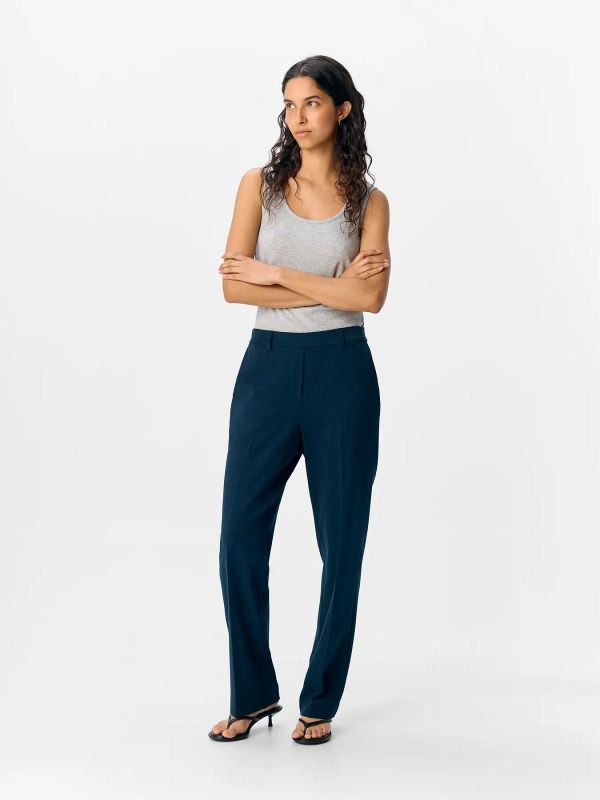 Object Lisa MW Straight Pants Sky Captain  (23047613 SKY CAPTAIN) - Caramel (Sint-Job-in-’t-Goor)