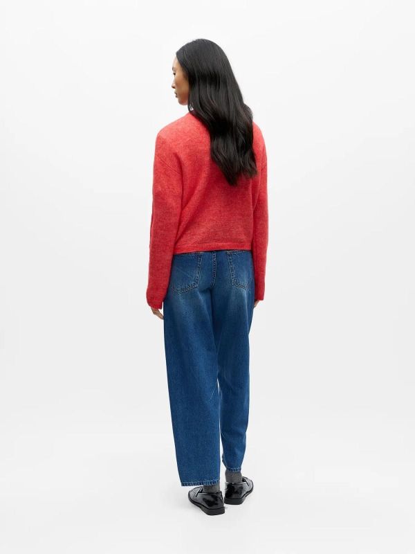 Object Agate L/S RE Knit Cardigan Poinsettia  (23048120 POINSETTIA) - Caramel (Sint-Job-in-’t-Goor)