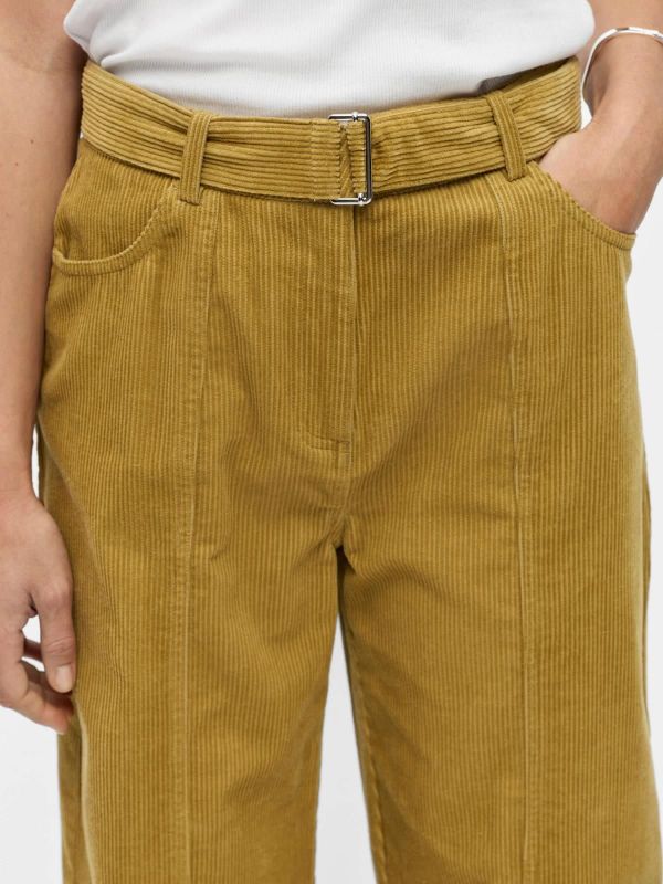 OBJ Pella MW Wide Pant Fennel Seed  (23049546 FENNEL SEED) - Caramel (Sint-Job-in-’t-Goor)