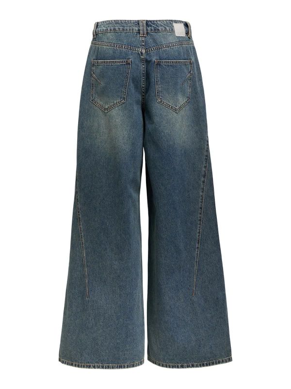 OBJ Dipsy MW LO Long Jeans Medium Blue Denim  (23049597 MEDIUM BLUE DENIM) - Caramel (Sint-Job-in-’t-Goor)