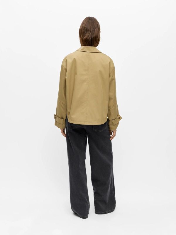 OBJ Sianna L/S Short Jacket Twill  (23049692 TWILL) - Caramel (Sint-Job-in-’t-Goor)