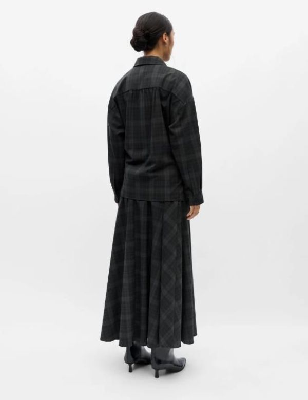 Object Diena L/S Re Shirt Black/Gun Metal  (23049721 BLACK GUN METAL) - Caramel (Sint-Job-in-’t-Goor)