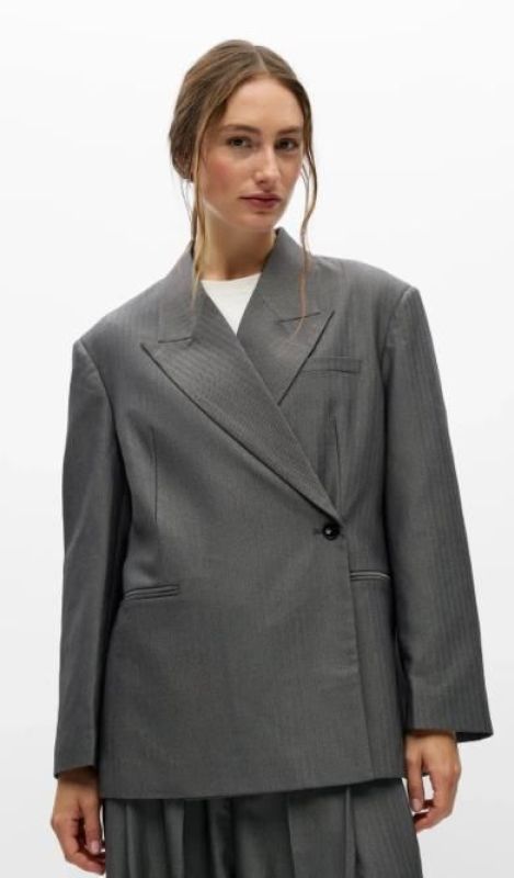 Object Noami OZ Wrap Blazer Gun Metal - Grijs  (23050088 GUNMETAL) - Caramel (Sint-Job-in-’t-Goor)