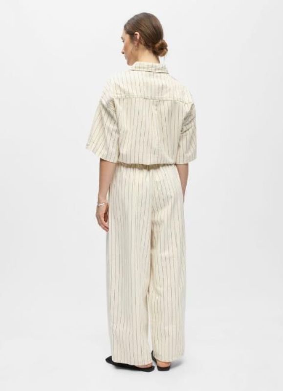 Object Cally MW LO Denim Pant Birch Stripes Black  (23048648 Birch Black) - Caramel (Sint-Job-in-’t-Goor)