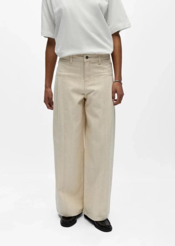 Object Bella HW Wide Pant Birch  (23049347 Birch) - Caramel (Sint-Job-in-’t-Goor)