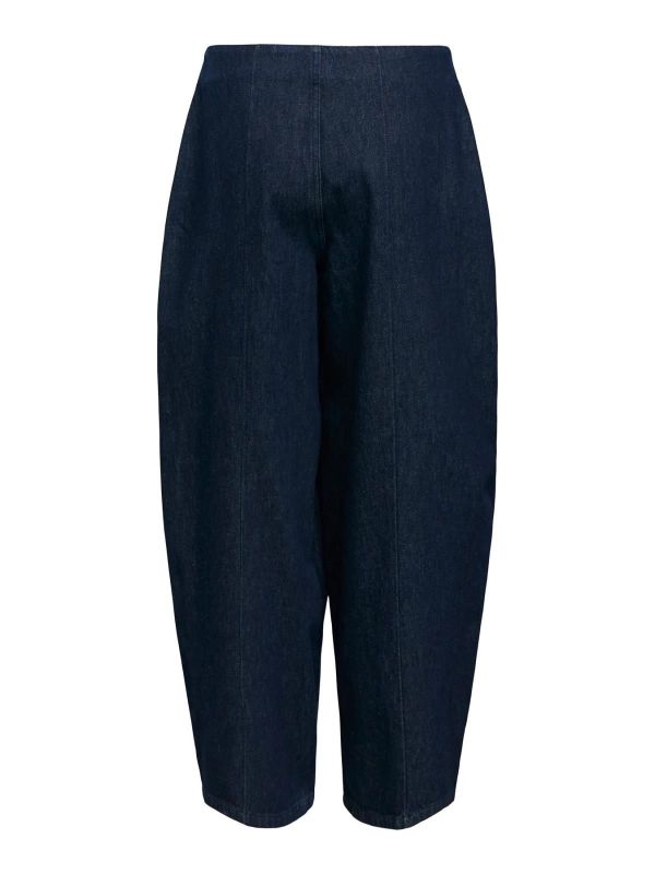 OBJ Cilia HW Wide JEans Dark Blue Denim  (23050456 dark blue denim) - Caramel (Sint-Job-in-’t-Goor)