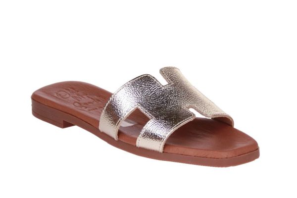 Oh My Sandals Slipper Goud  (5810 DUNA CHAMPAN) - Caramel (Sint-Job-in-’t-Goor)