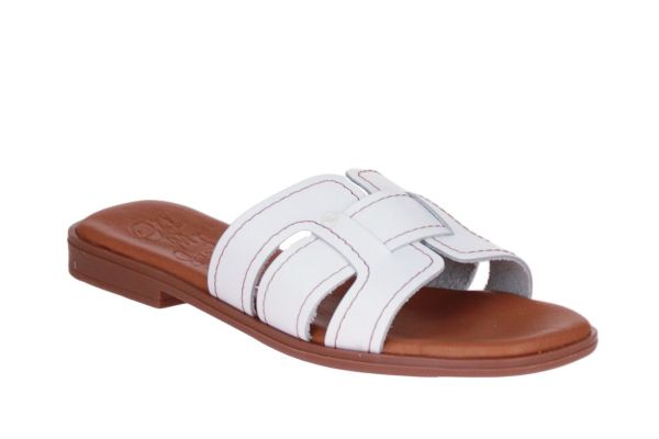 Oh My Sandals Slipper Wit  (5821 WHITE) - Caramel (Sint-Job-in-’t-Goor)