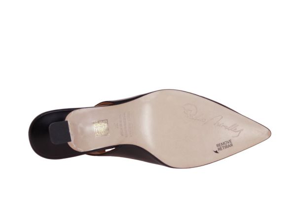 Pedro Miralles Slingback Zwart  (18644 NEGRO) - Caramel (Sint-Job-in-’t-Goor)