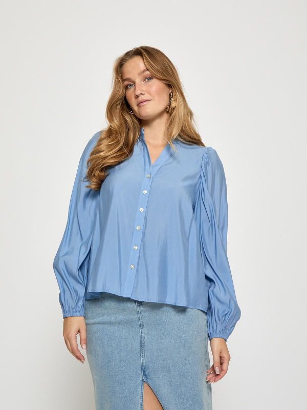 Peppercorn Beth Shirt Cornflower  (PC8699-2016) - Caramel (Sint-Job-in-’t-Goor)