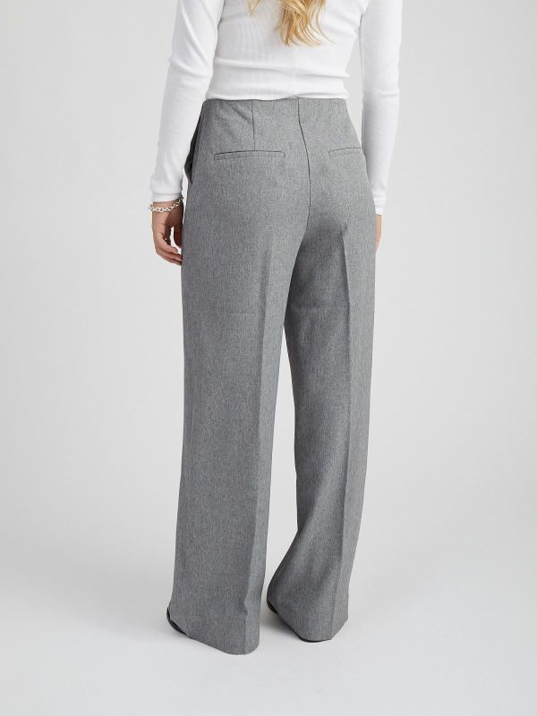 Peppercorn Gaia Pants High-Rise Grey Melange  (PC1050-2323M) - Caramel (Sint-Job-in-’t-Goor)