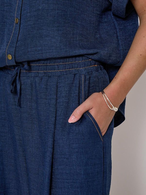 Peppercorn Ruth Pant Dark Navy Mel.  (PC8813-5270M) - Caramel (Sint-Job-in-’t-Goor)