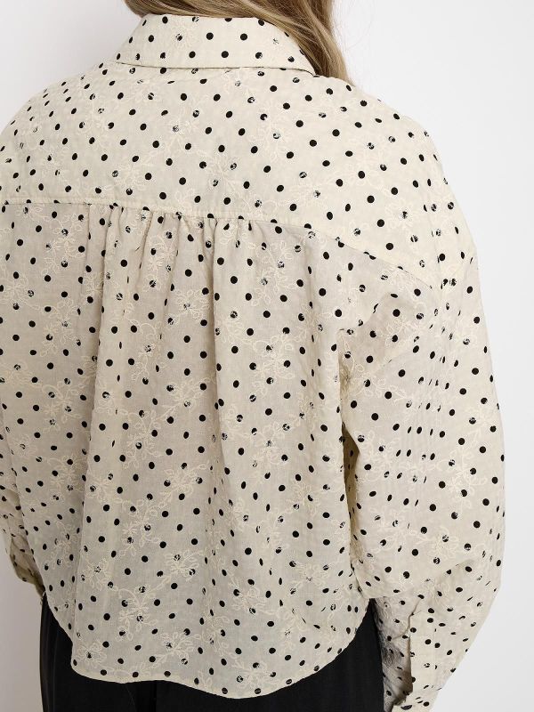 Peppercorn Raula Shirt Whitecap Grey Print  (PC8891-0202P) - Caramel (Sint-Job-in-’t-Goor)