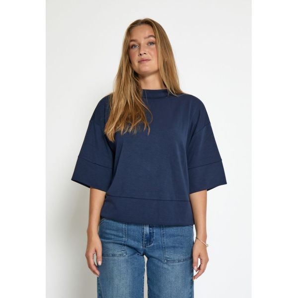 Peppercorn Dicette Half Sleeve Blouse Black Iris  (PC7248-5270) - Caramel (Sint-Job-in-’t-Goor)
