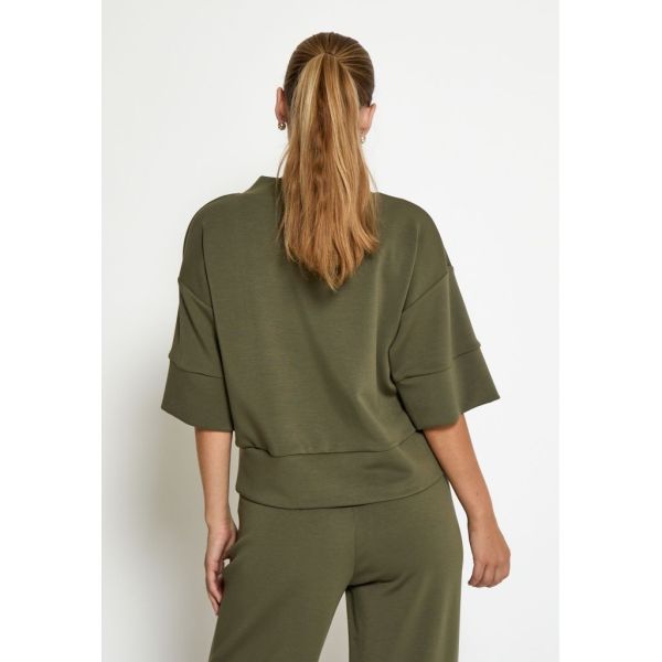 Peppercorn Dicette Half Sleeve Blouse Grape Leaf  (PC7248-3627) - Caramel (Sint-Job-in-’t-Goor)