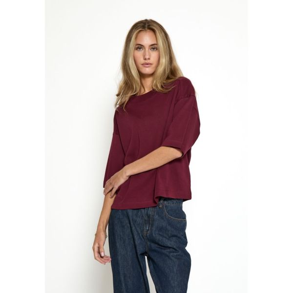 Peppercorn Fiola GOTS T-Shirt Tawny Port  (PC8144-0905) - Caramel (Sint-Job-in-’t-Goor)