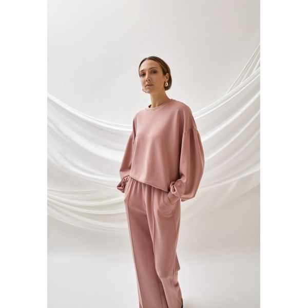 Peppercorn Dicette Balloon Sleeve Sweat Ash Rose  (PC8396-4458) - Caramel (Sint-Job-in-’t-Goor)
