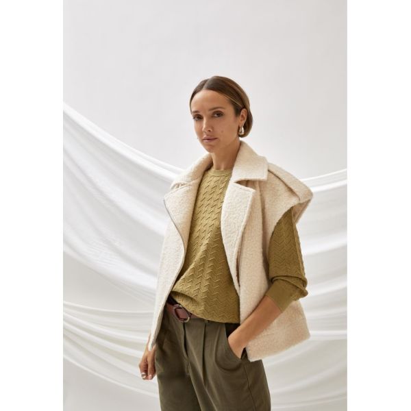 Peppercorn June Vest Whitecap Grey  (PC8422-0202) - Caramel (Sint-Job-in-’t-Goor)