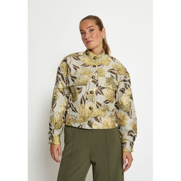 Peppercorn Kaiza Jacket Fog Sand Jacquard  (PC8499-2206J) - Caramel (Sint-Job-in-’t-Goor)