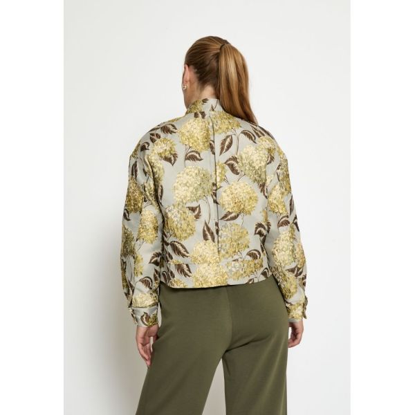 Peppercorn Kaiza Jacket Fog Sand Jacquard  (PC8499-2206J) - Caramel (Sint-Job-in-’t-Goor)