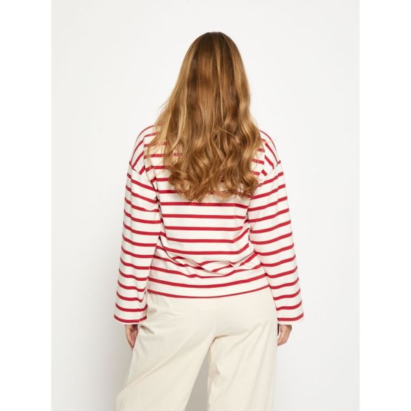 Peppercorn Nayala Blouse Aura Orange Stripe  (PC8783) - Caramel (Sint-Job-in-’t-Goor)