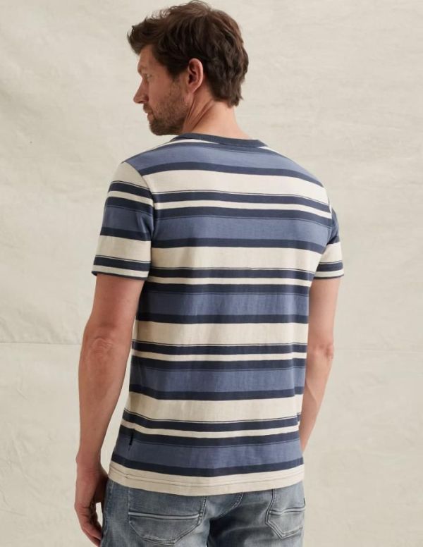 PME Legend Short Sleeve R Neck Slub Bijou Blue  (PTSS2603589-5052) - Caramel (Sint-Job-in-’t-Goor)