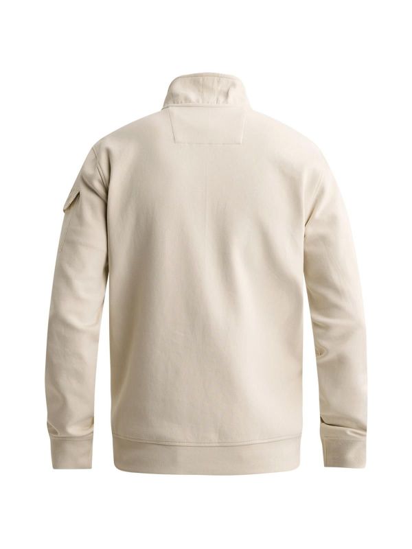 PME Legend Half Zip Collar Interlock Jersy Bone White  (PSW2608423-7013) - Caramel (Sint-Job-in-’t-Goor)